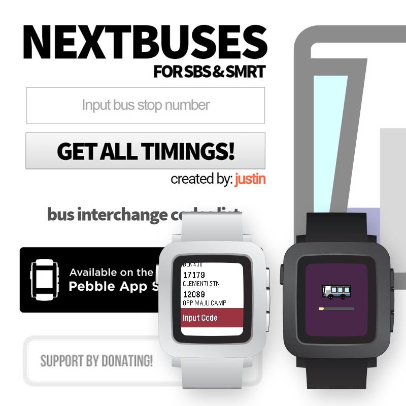 nextbuses.sg app screenshot