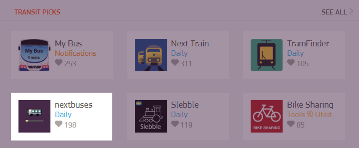 nextbuses.sg on the Pebble App Store